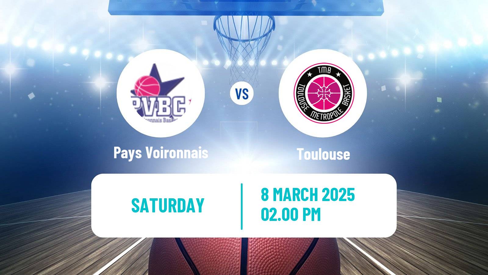 Basketball French Ligue 2 Basketball Women Pays Voironnais - Toulouse