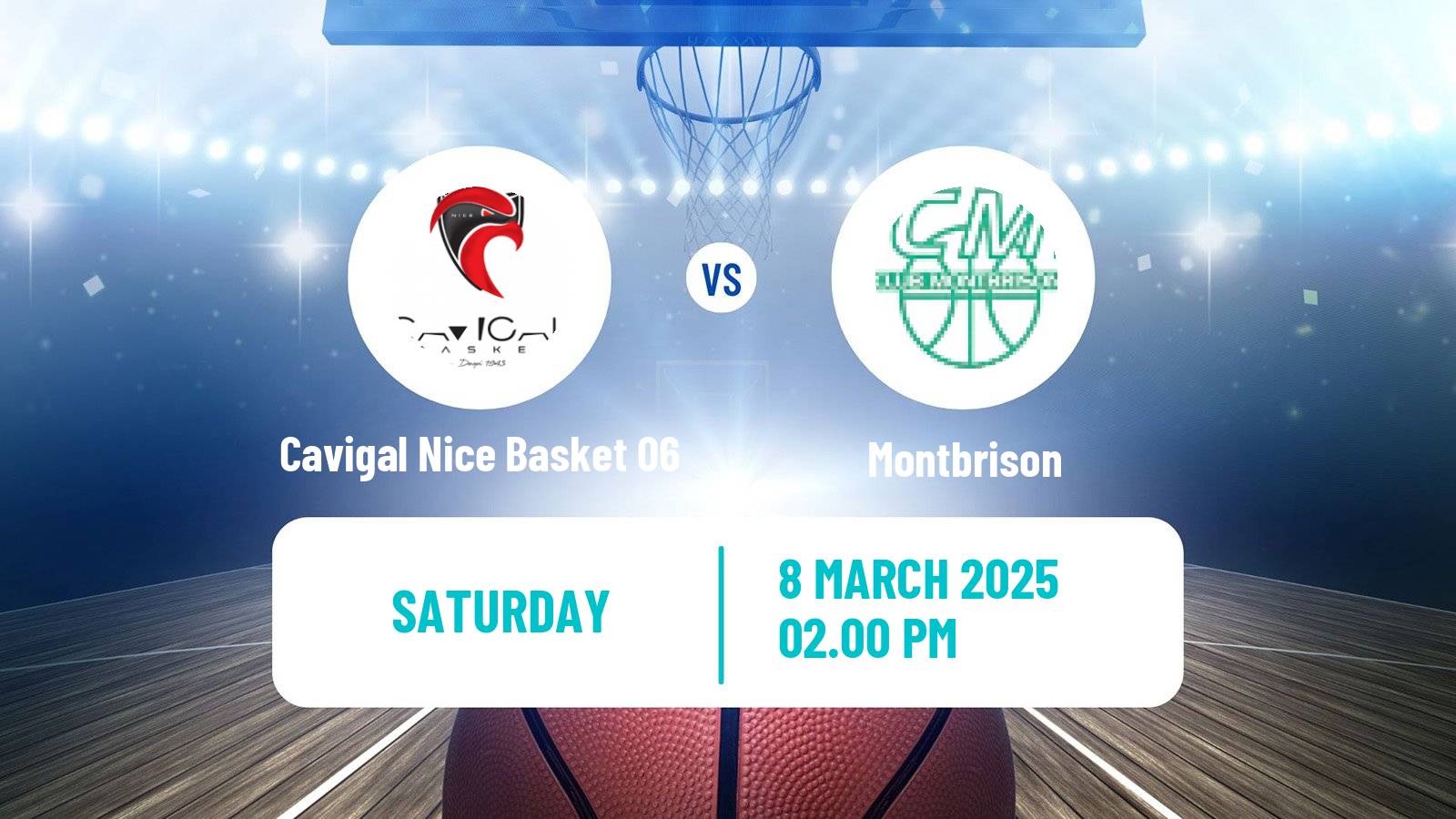 Basketball French Ligue 2 Basketball Women Cavigal Nice Basket 06 - Montbrison