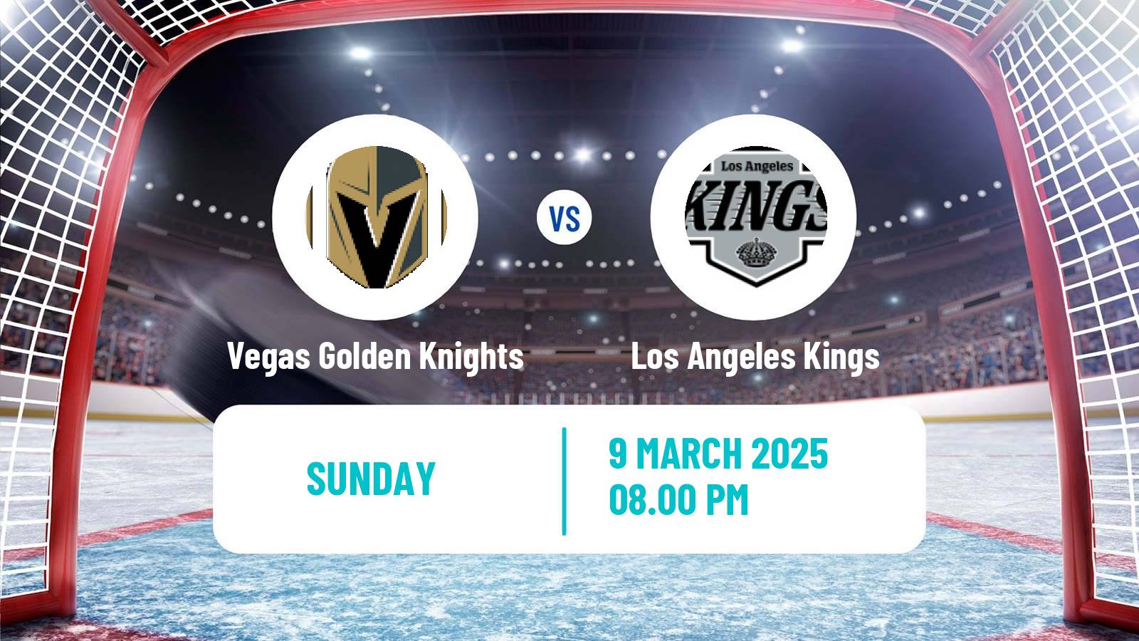 Hockey NHL Vegas Golden Knights - Los Angeles Kings