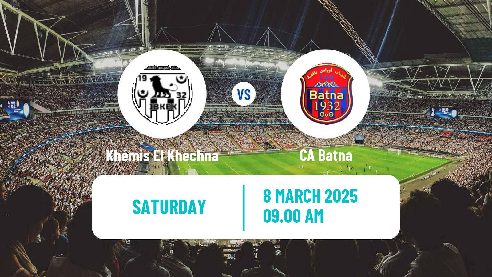 Soccer Algerian Ligue 2 Khémis El Khechna - CA Batna