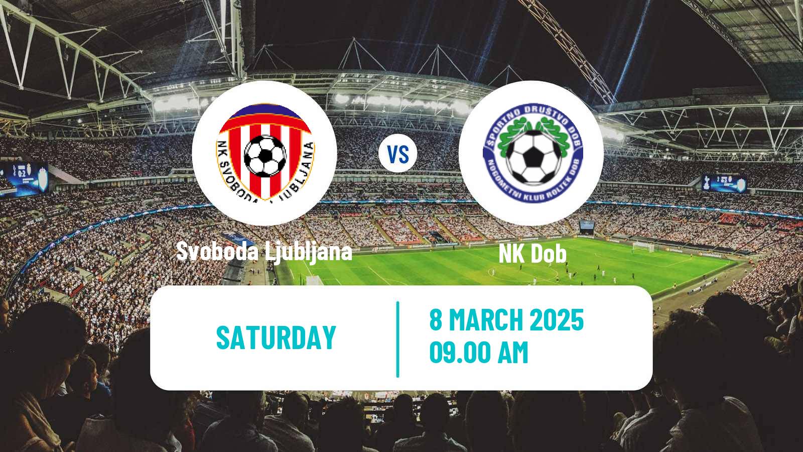 Soccer Slovenian 3 SNL West Svoboda Ljubljana - Dob