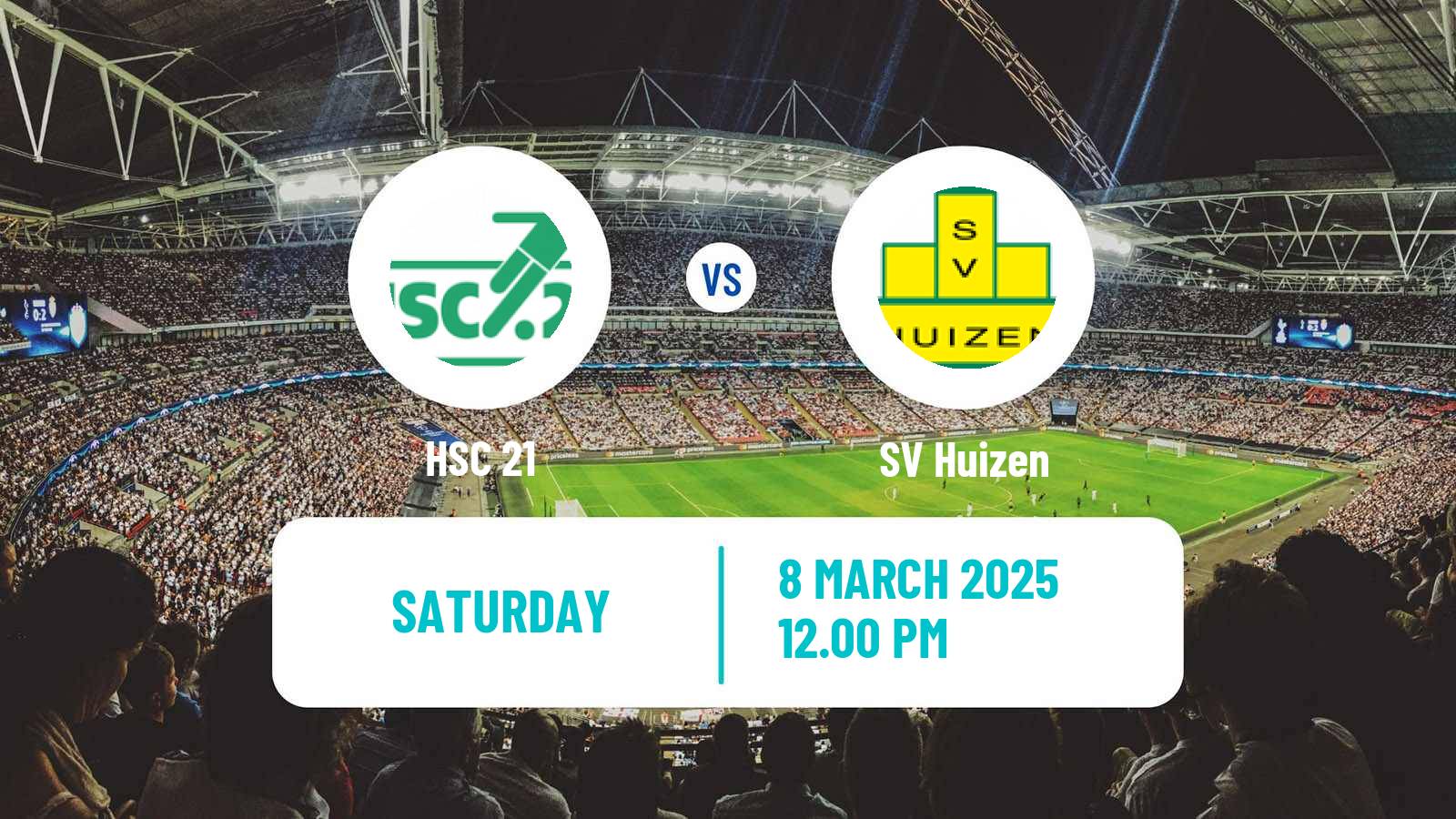 Soccer Dutch Derde Divisie HSC 21 - Huizen