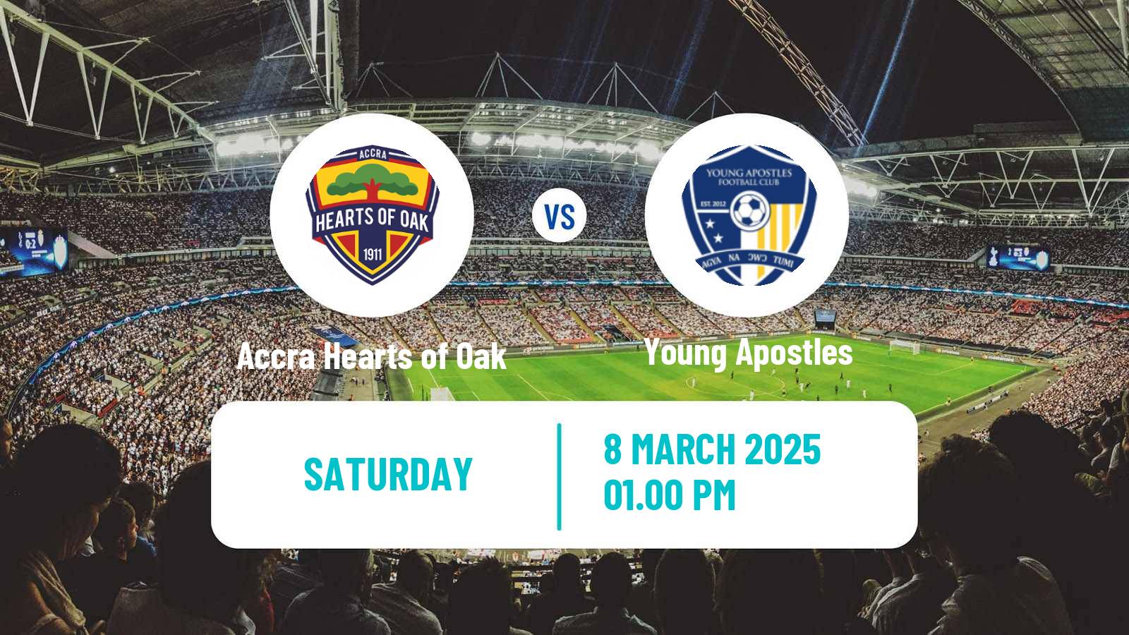 Soccer Ghanaian Premier League Accra Hearts of Oak - Young Apostles