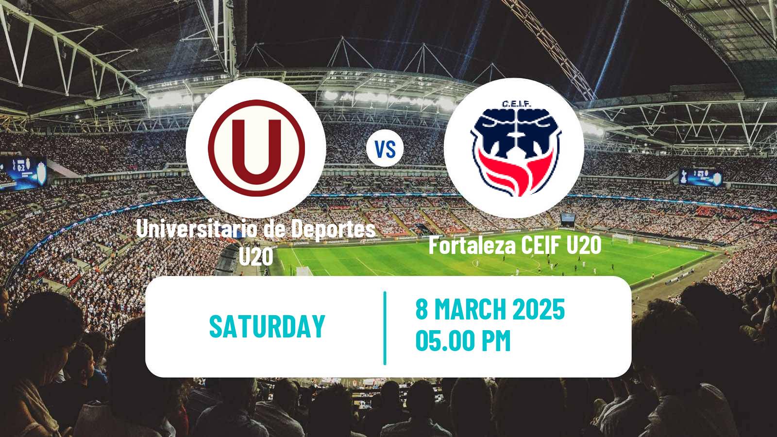 Soccer Copa Libertadores U20 Universitario de Deportes U20 - Fortaleza CEIF U20