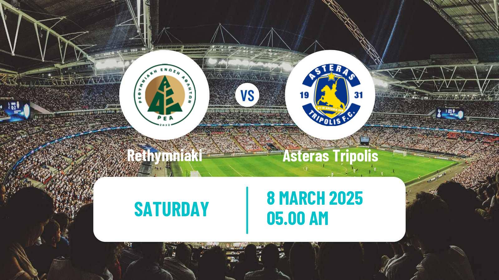 Soccer Greek Division A Women Rethymniaki - Asteras Tripolis