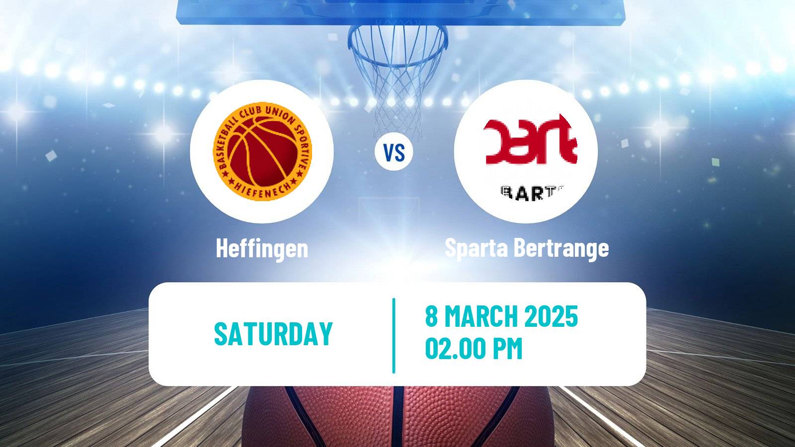 Basketball Luxembourg LBBL Basketball Heffingen - Sparta Bertrange