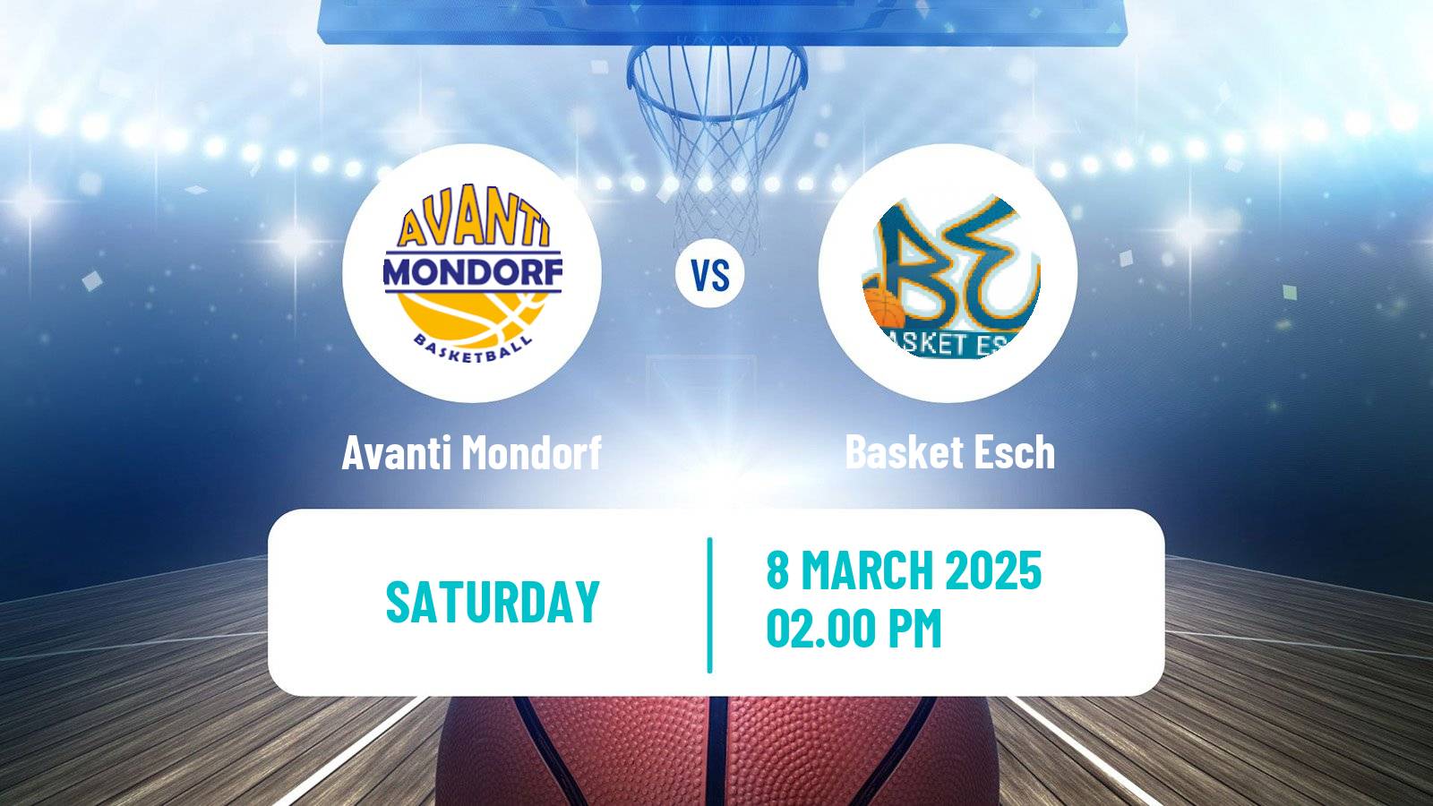 Basketball Luxembourg LBBL Basketball Avanti Mondorf - Esch