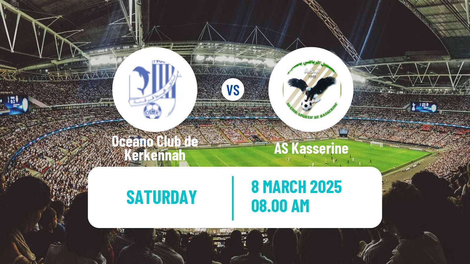 Soccer Tunisian Ligue 2 Océano Club de Kerkennah - Kasserine