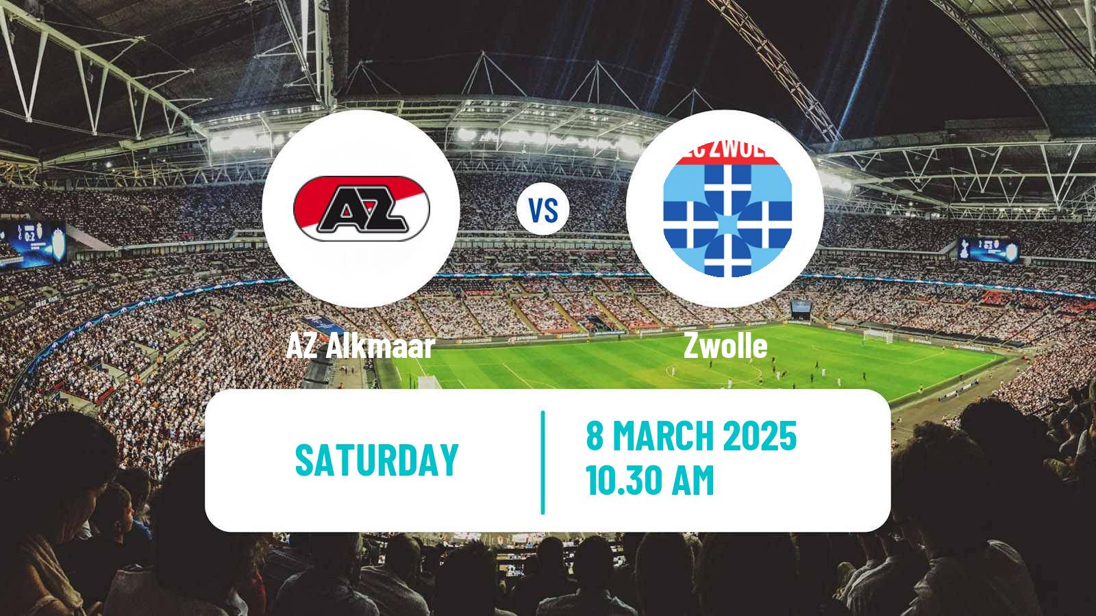 Soccer Dutch Eredivisie Women AZ Alkmaar - Zwolle