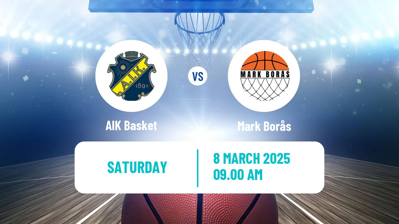 Basketball Swedish Basketligan Women AIK Basket - Mark Borås