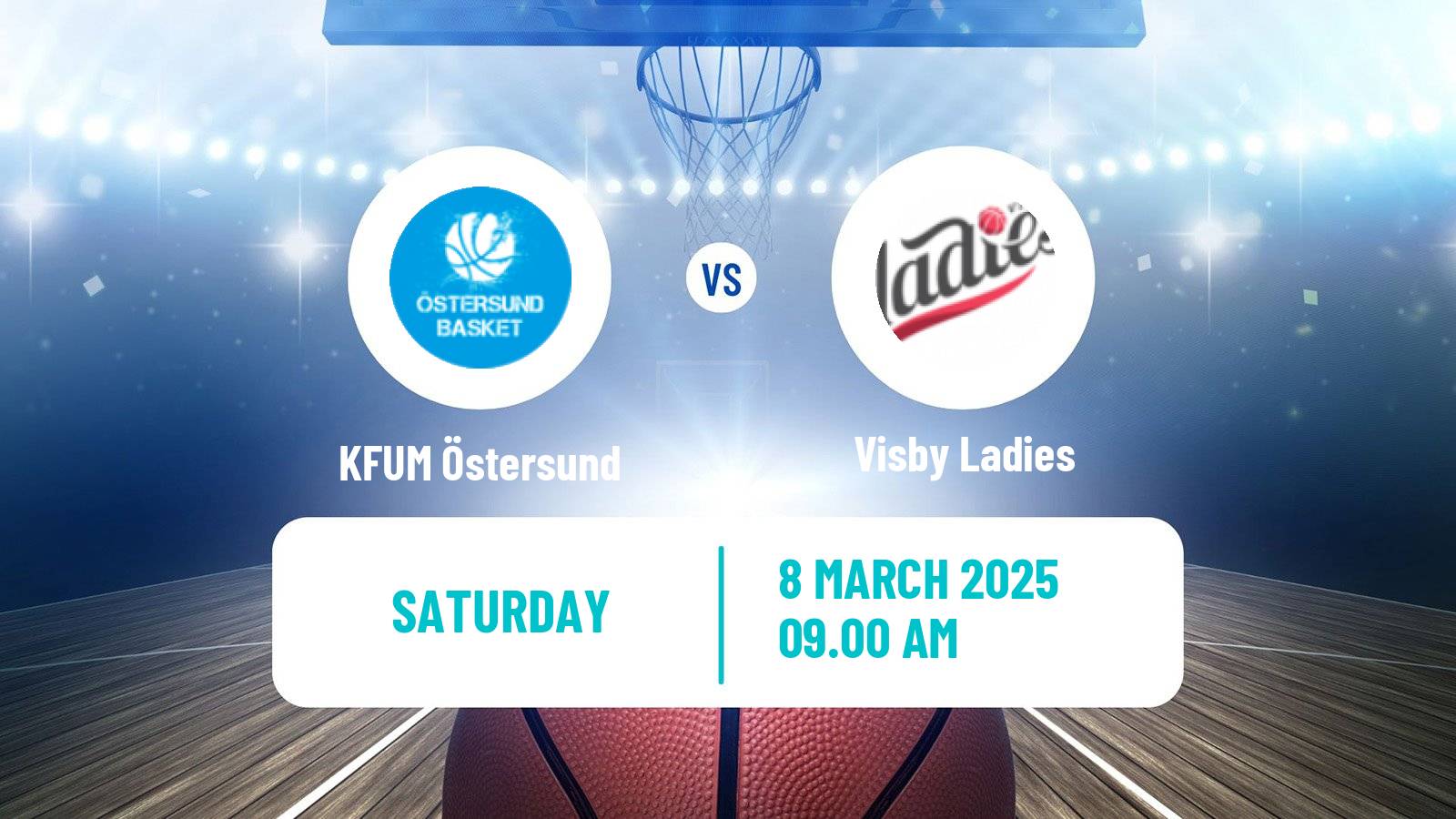 Basketball Swedish Basketligan Women KFUM Östersund - Visby