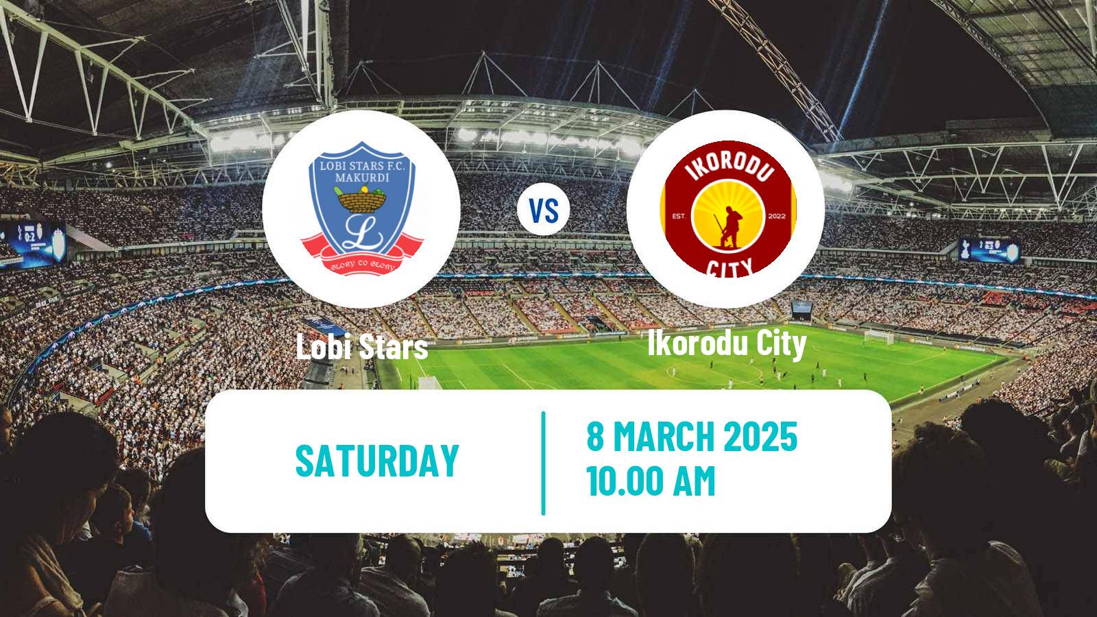 Soccer Nigerian Premier League Lobi Stars - Ikorodu City