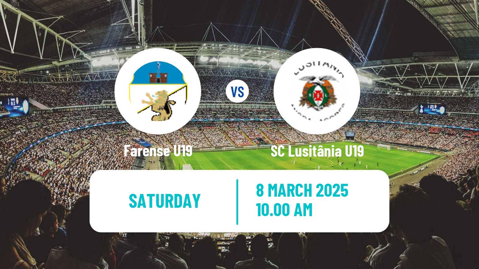 Soccer Portuguese Campeonato Nacional U19 Farense U19 - SC Lusitânia U19