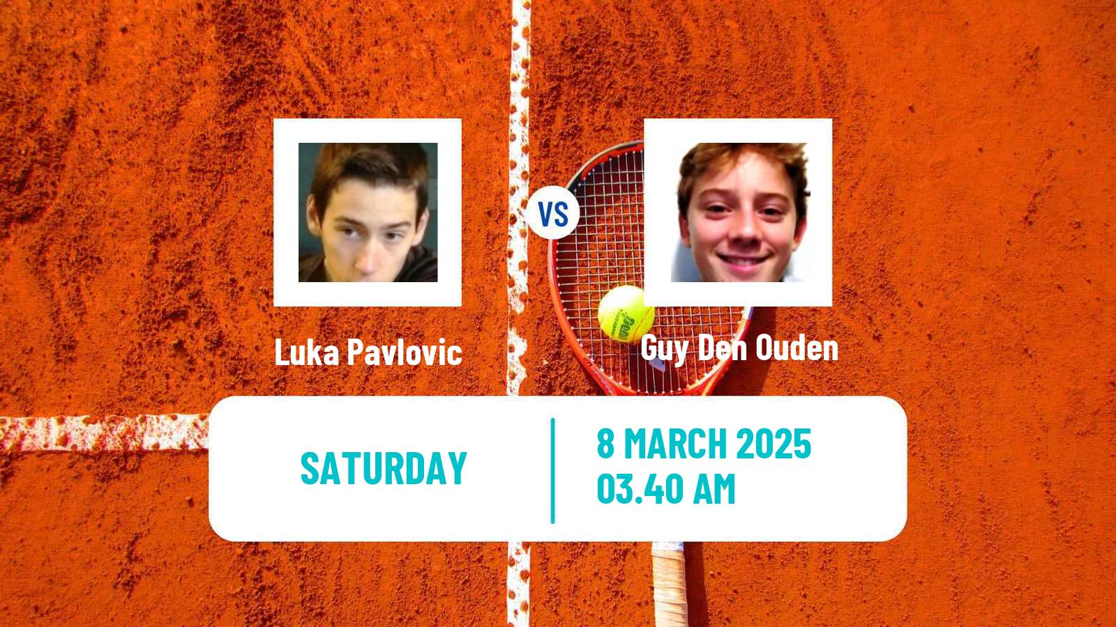 Tennis Kigali 2 Challenger Men Luka Pavlovic - Guy Den Ouden