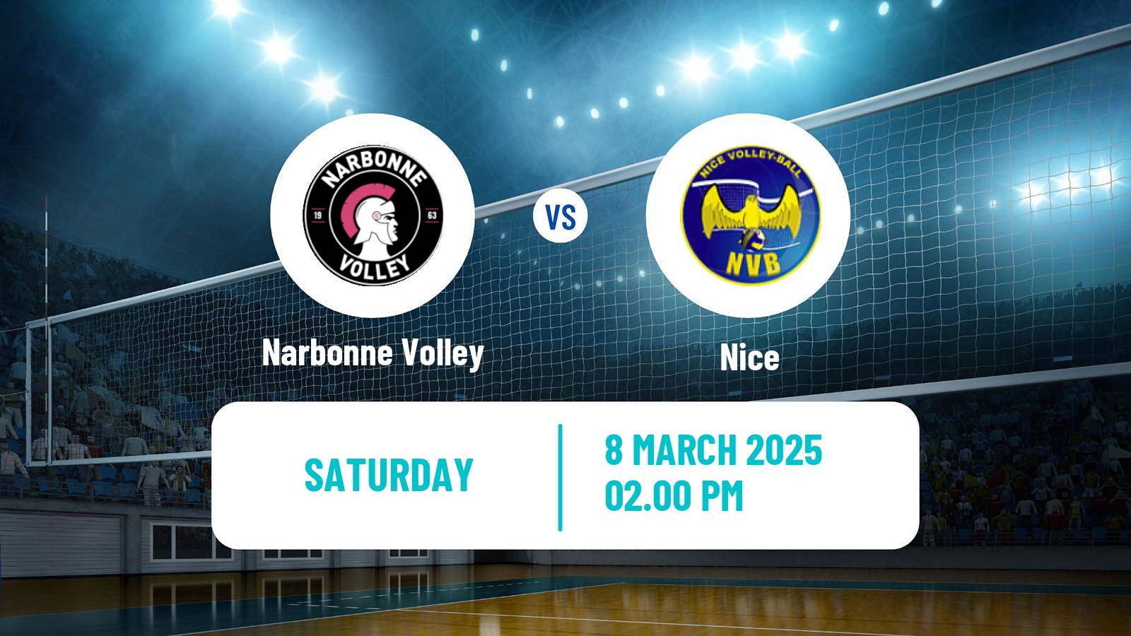Volleyball French Ligue A Volleyball Narbonne Volley - Nice