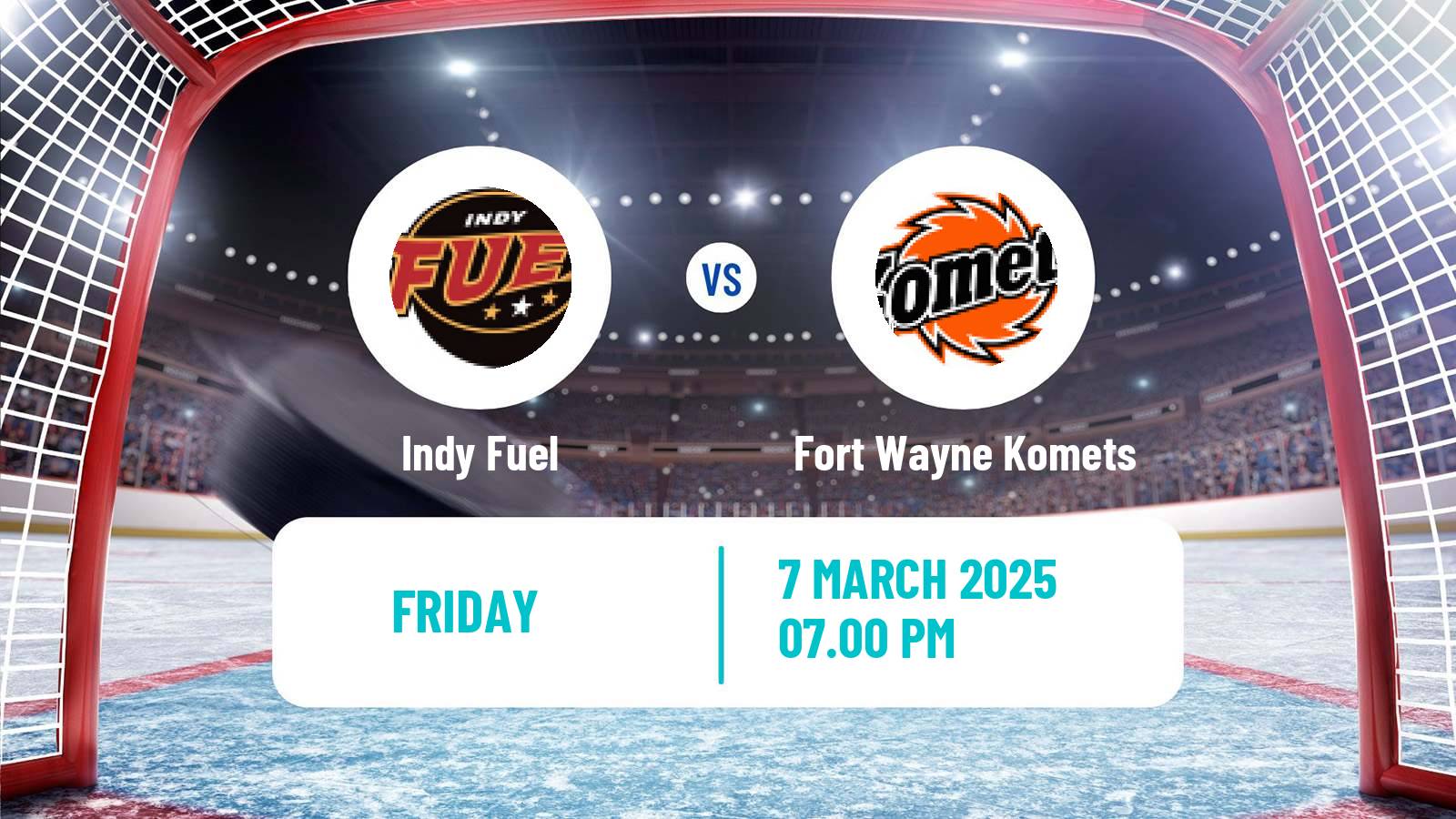 Hockey ECHL Indy Fuel - Fort Wayne Komets