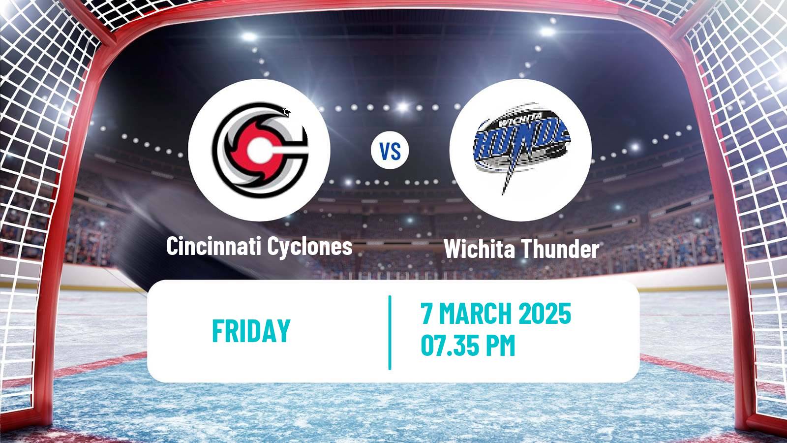 Hockey ECHL Cincinnati Cyclones - Wichita Thunder