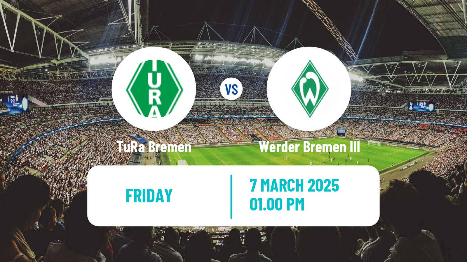 Soccer German Oberliga Bremen TuRa Bremen - Werder Bremen III