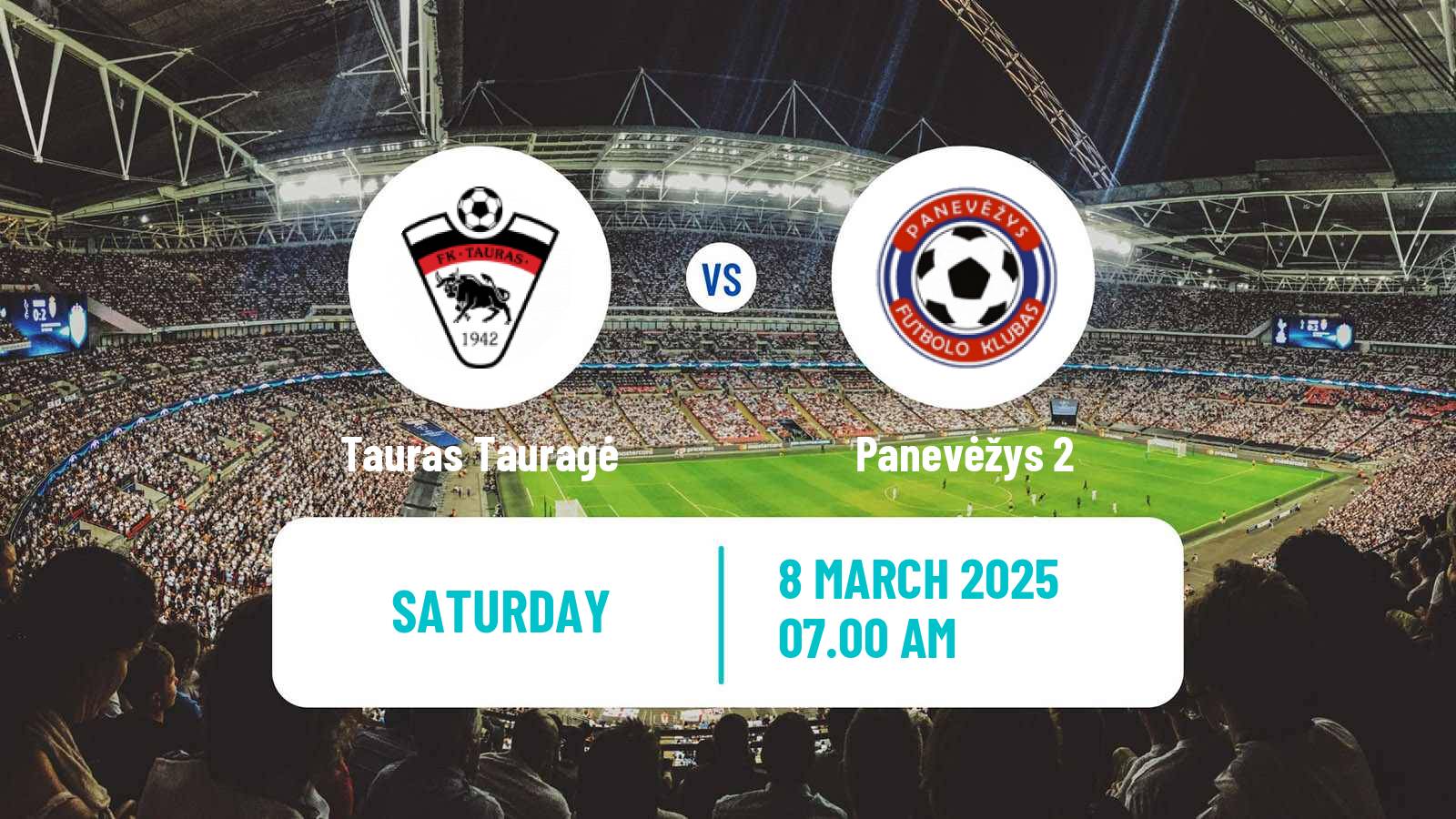 Soccer Lithuanian Division 2 Tauras Tauragė - Panevėžys 2