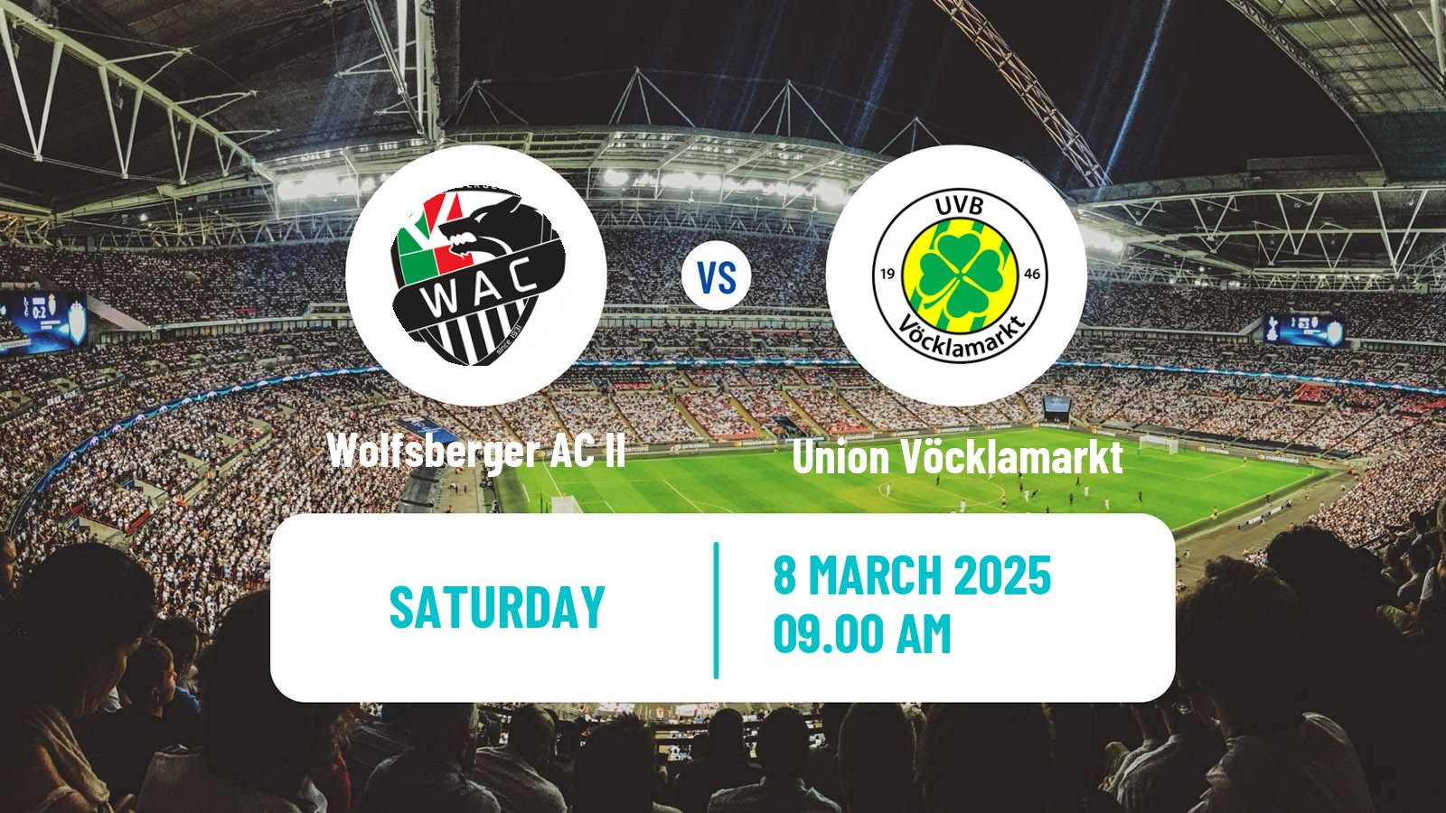 Soccer Austrian Regionalliga Central Wolfsberger AC II - Union Vöcklamarkt