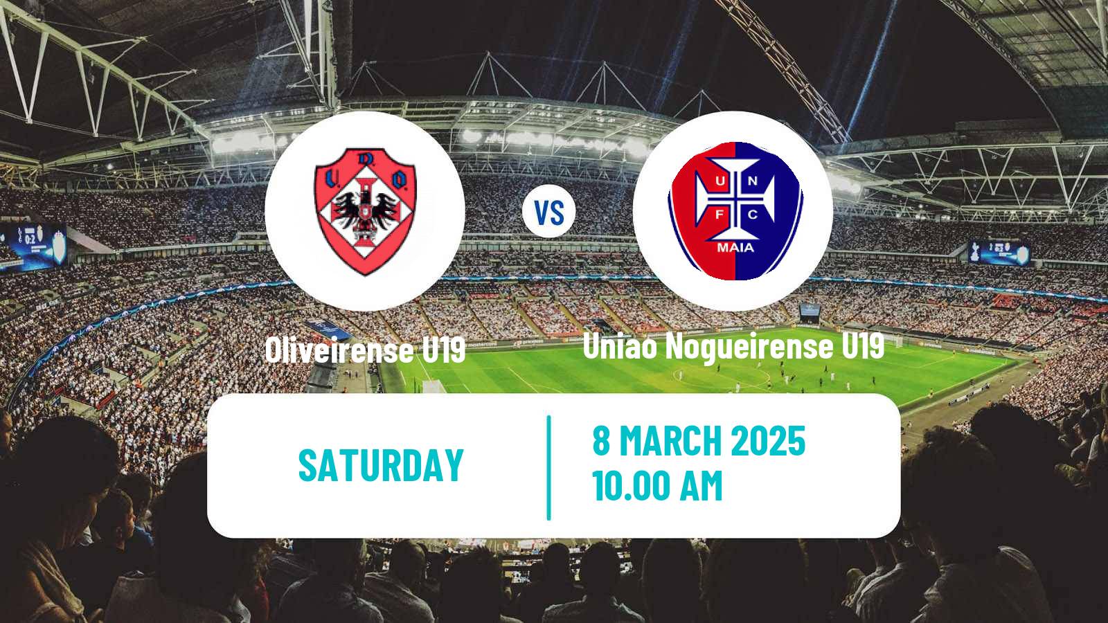 Soccer Portuguese Campeonato Nacional U19 Oliveirense U19 - Uniao Nogueirense U19