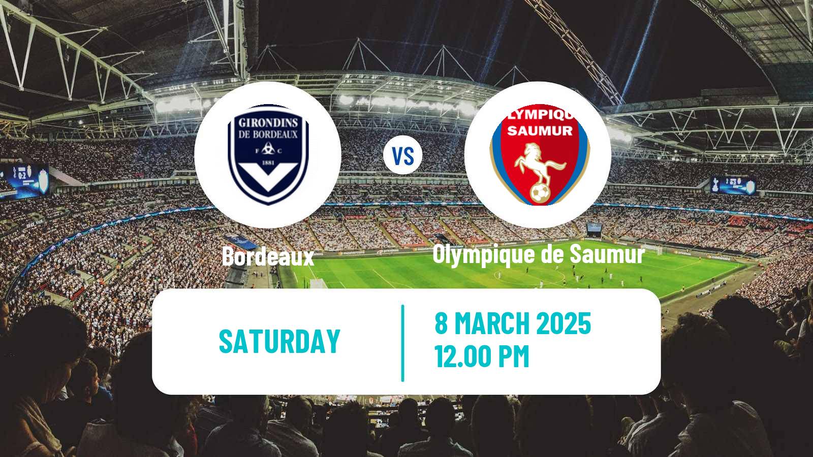 Soccer French National 2 - Group B Bordeaux - Olympique de Saumur
