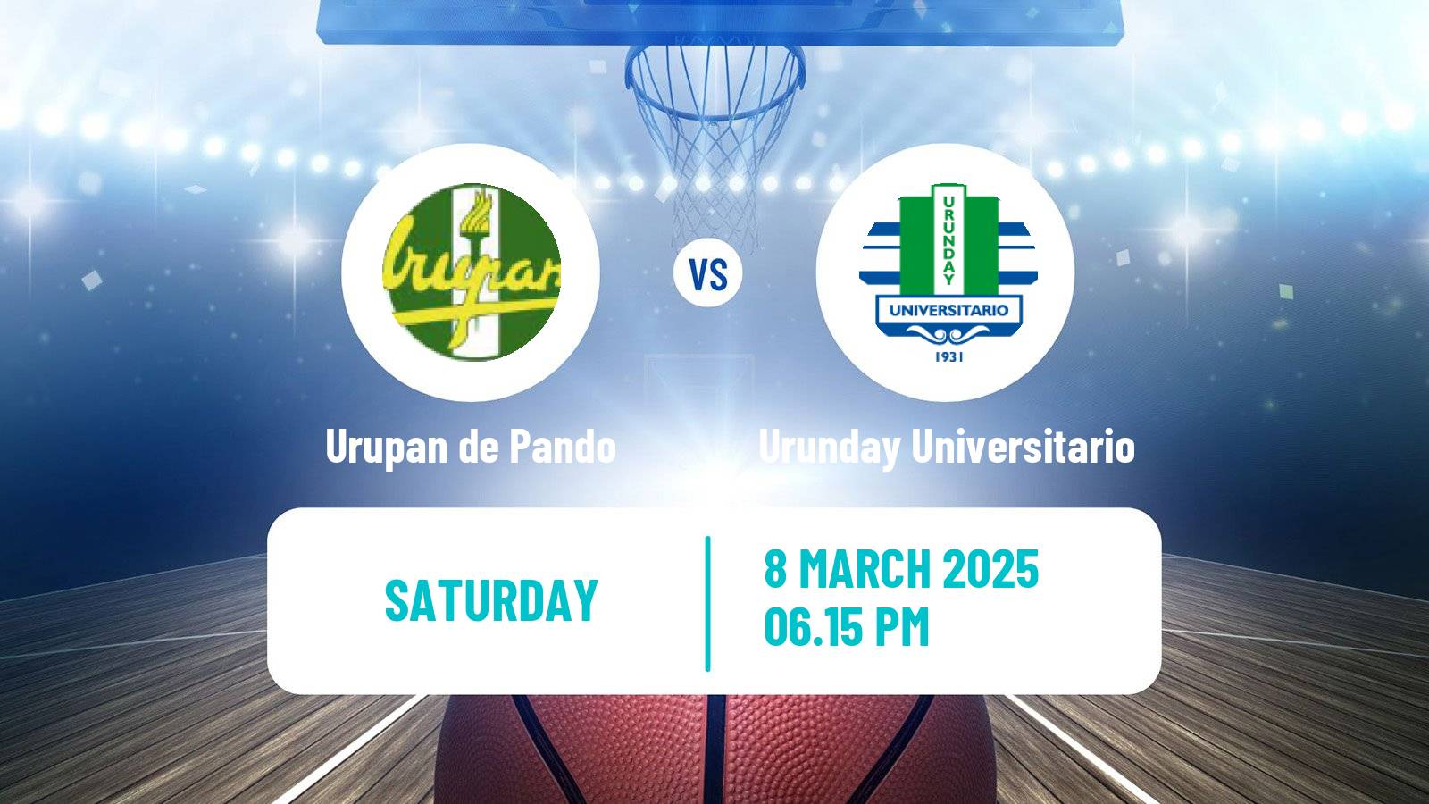 Basketball Uruguayan Liga Basketball Urupan de Pando - Urunday Universitario