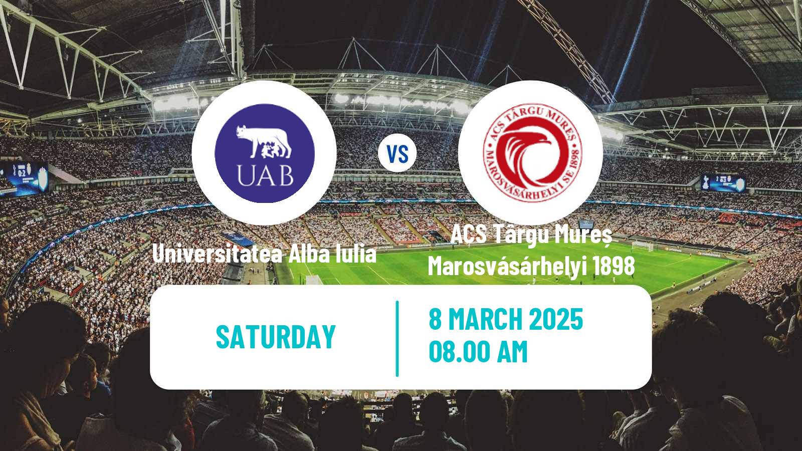 Soccer Romanian Liga 3 - Seria 7 Universitatea Alba Iulia - ACS Târgu Mureș Marosvásárhelyi 1898