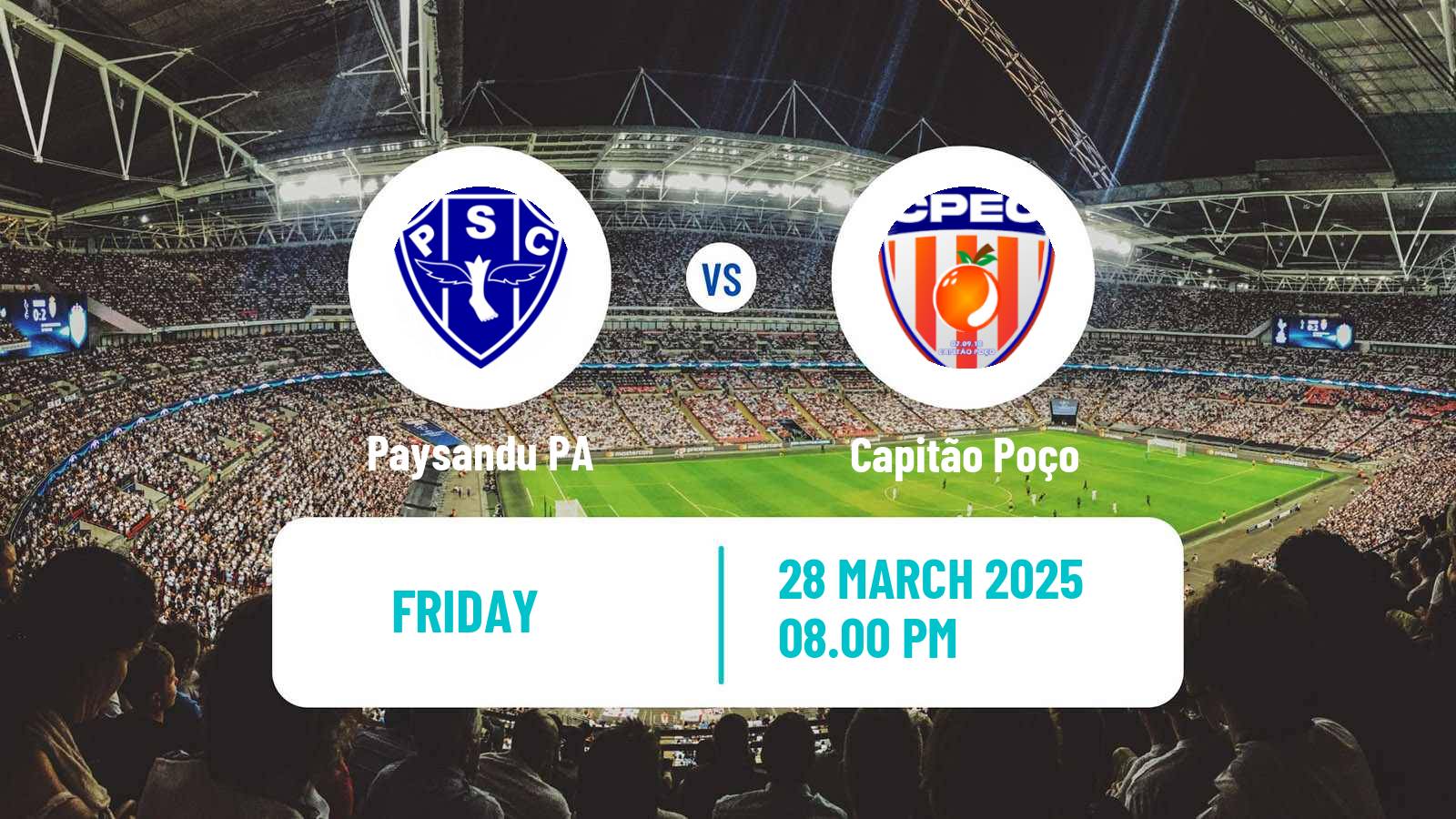 Soccer Brazilian Campeonato Paraense Paysandu - Capitão Poço