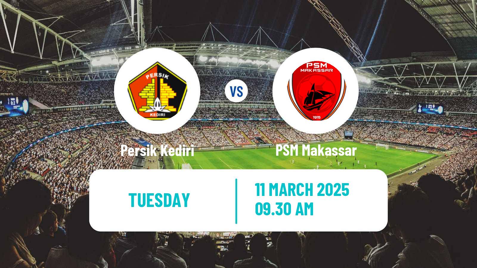Soccer Indonesian Liga 1 Persik Kediri - PSM Makassar