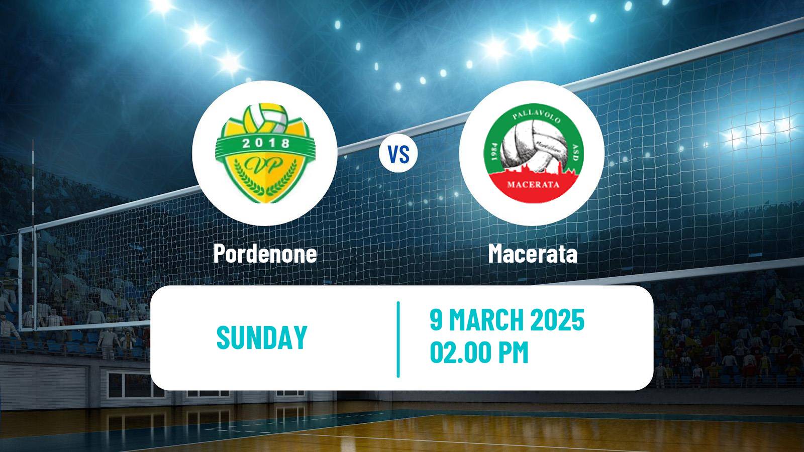 Volleyball Italian Serie A2 Volleyball Pordenone - Macerata