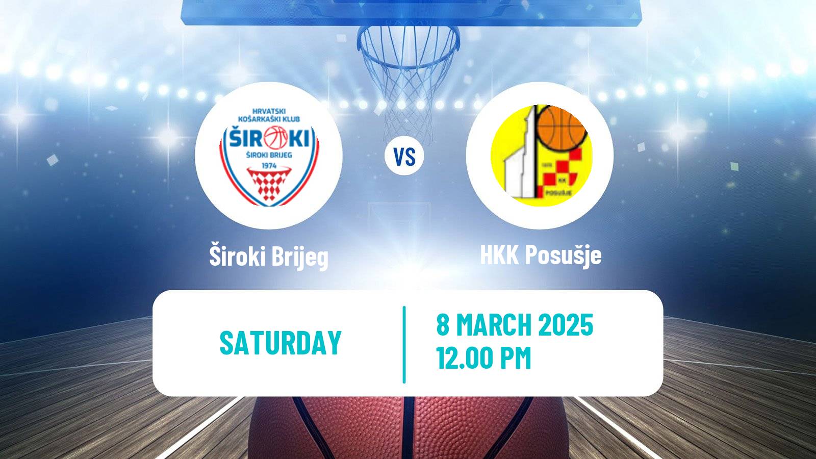 Basketball Bosnian Prvenstvo Basketball Široki Brijeg - Posušje