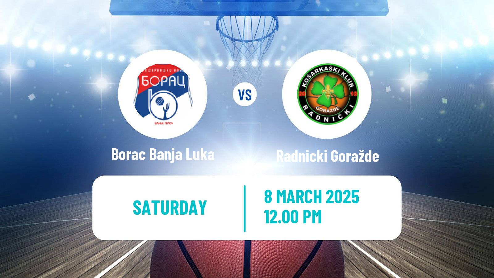 Basketball Bosnian Prvenstvo Basketball Borac Banja Luka - Radnicki Goražde