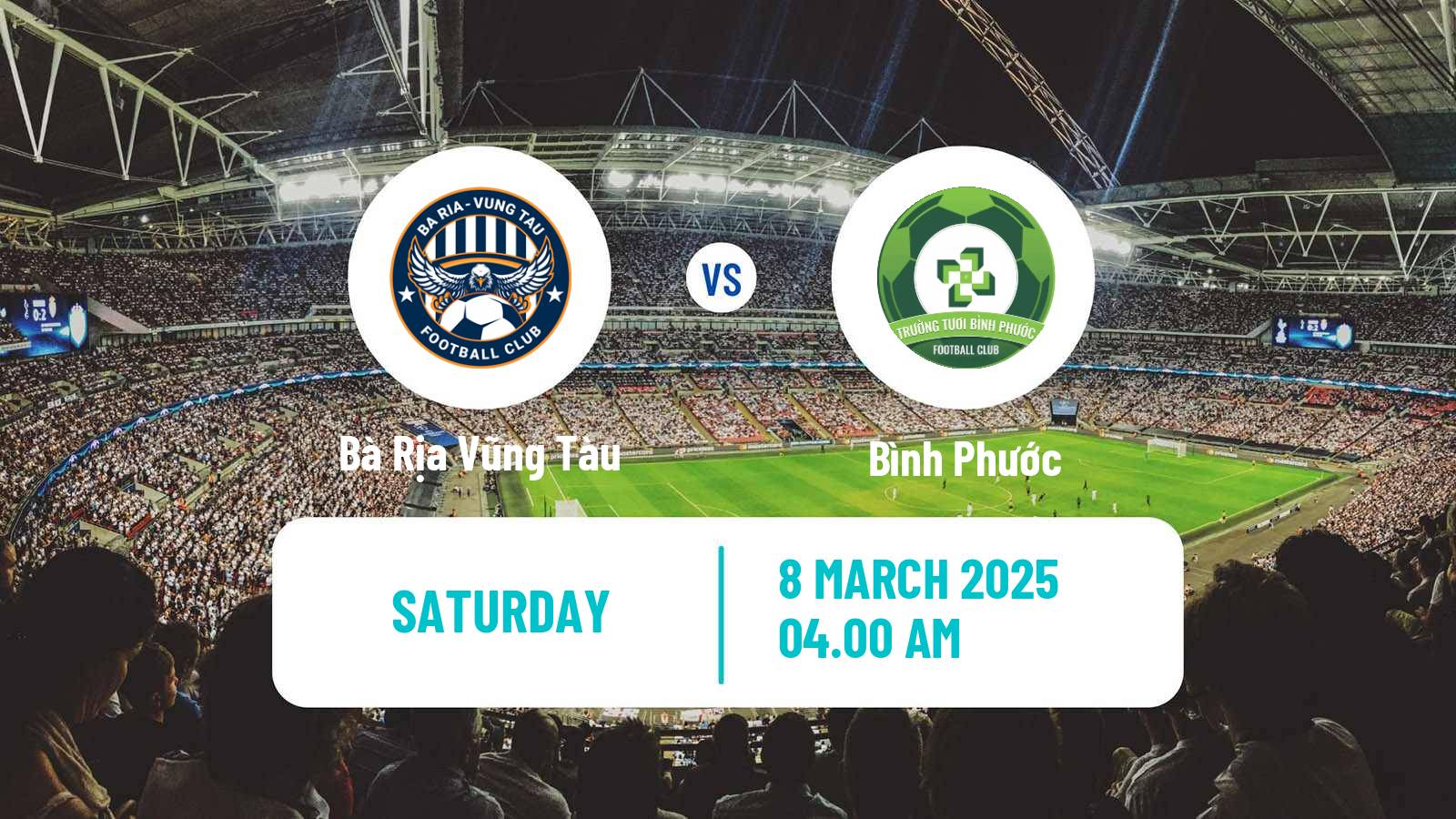 Soccer Vietnamese V League 2 Bà Rịa Vũng Tàu - Bình Phước
