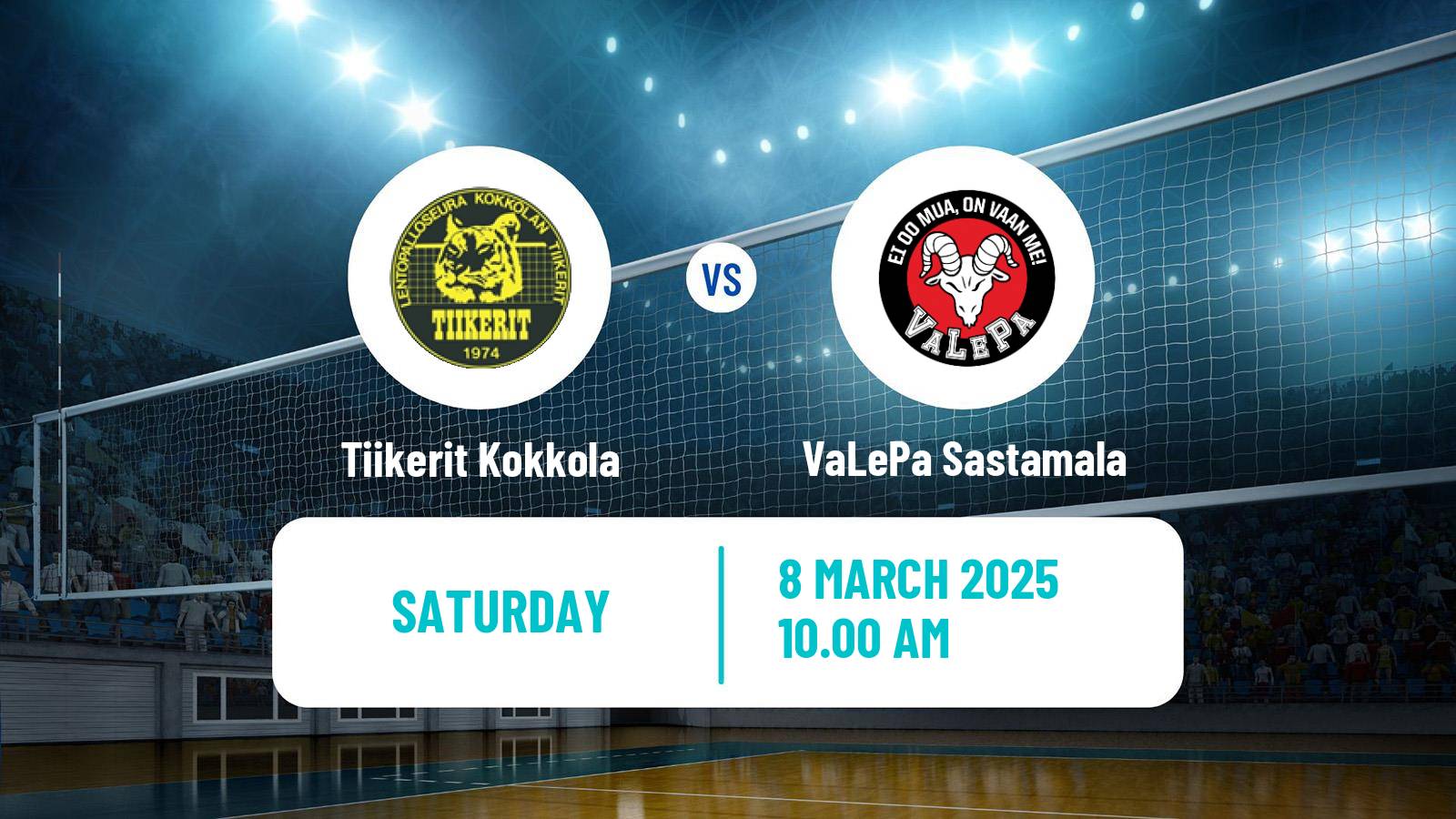 Volleyball Finnish Mestaruusliiga Volleyball Tiikerit Kokkola - VaLePa Sastamala