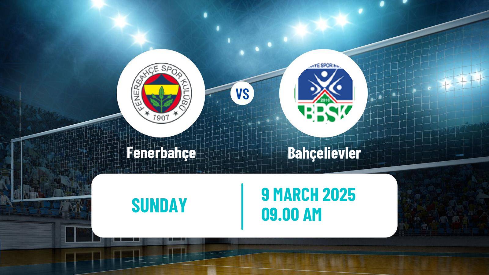 Volleyball Turkish Sultanlar Ligi Volleyball Women Fenerbahçe - Bahçelievler