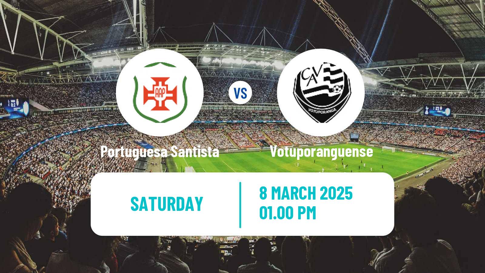 Soccer Brazilian Campeonato Paulista A2 Portuguesa Santista - Votuporanguense