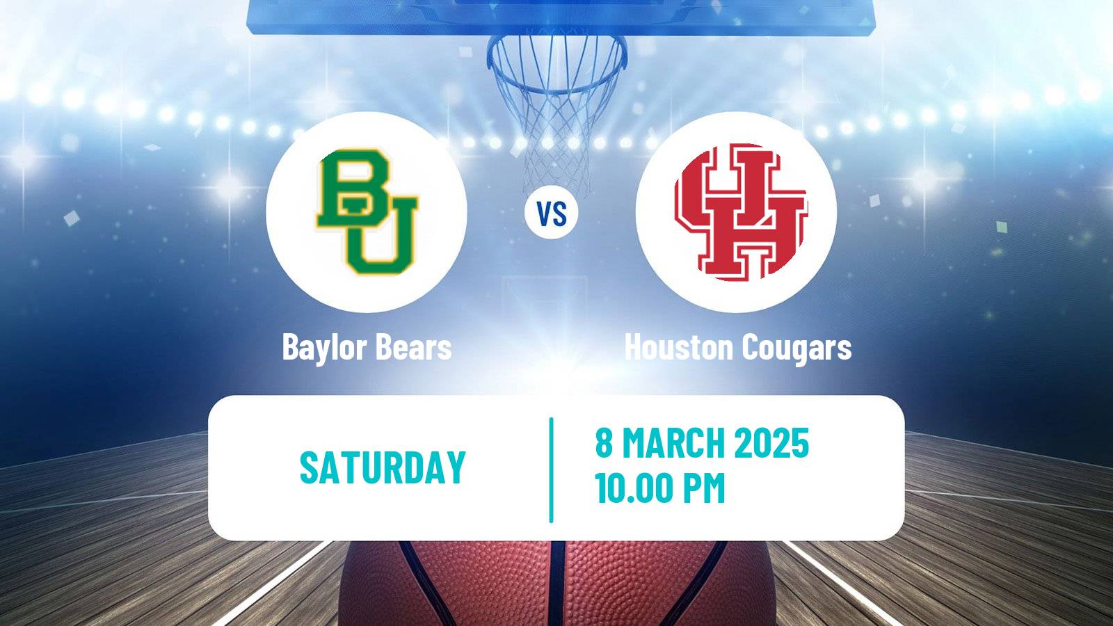 Basketball NCAA College Basketball Baylor Bears - Houston Cougars