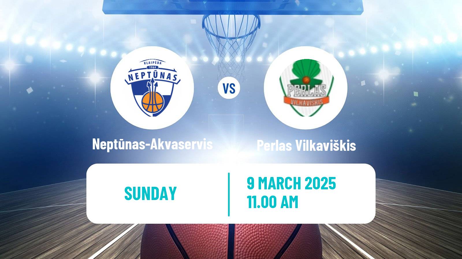 Basketball Lietuvos NKL Neptūnas-Akvaservis - Perlas Vilkaviškis