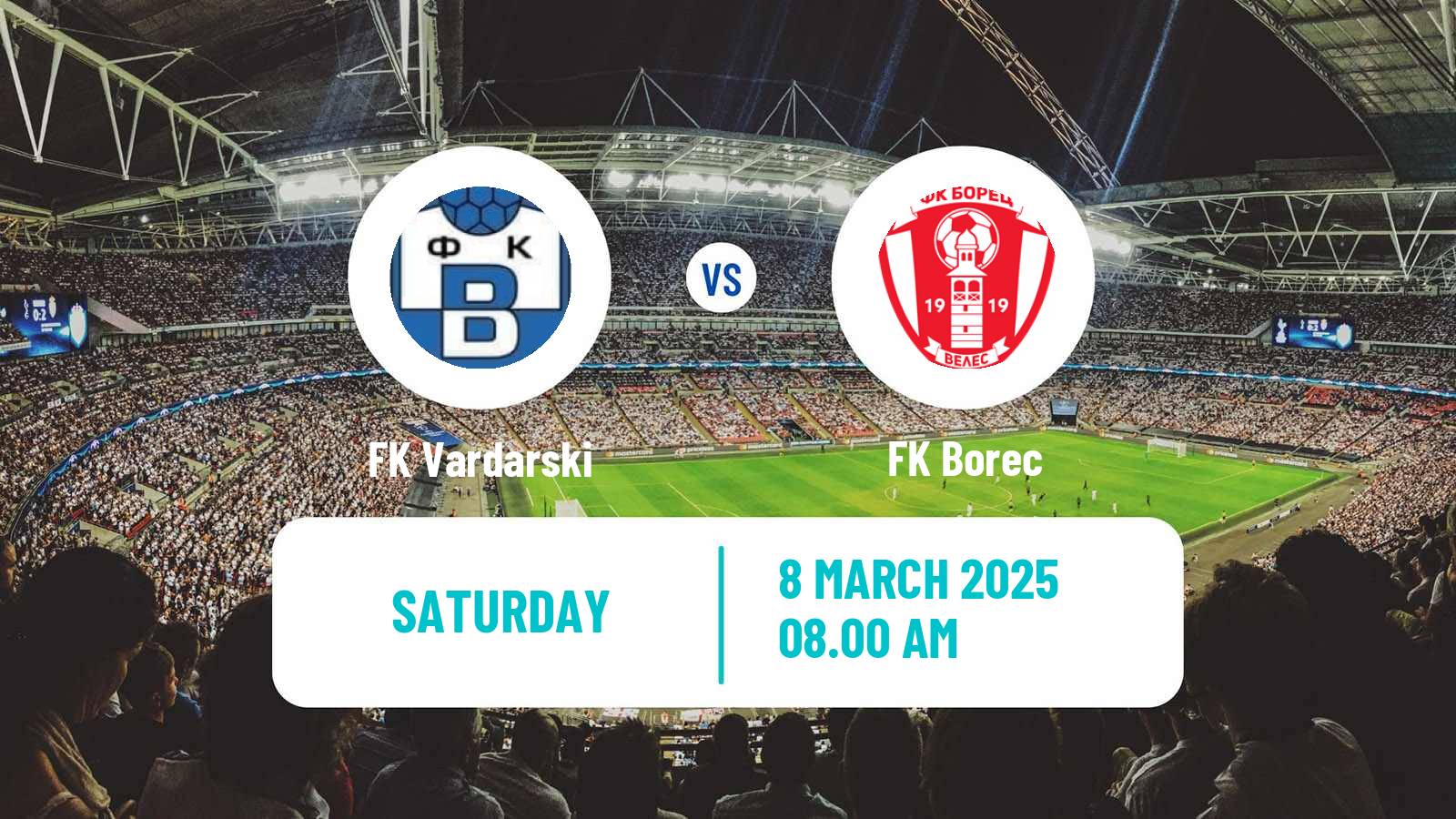 Soccer North Macedonian 2 MFL Vardarski - Borec
