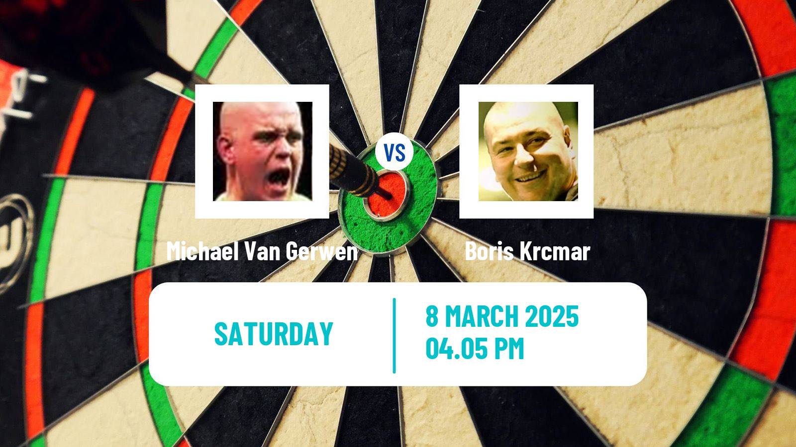 Darts European Tour 1 Michael Van Gerwen - Boris Krcmar
