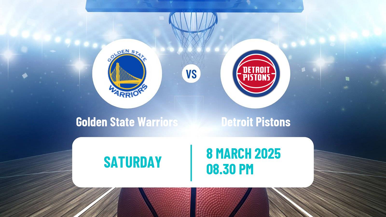 Basketball NBA Golden State Warriors - Detroit Pistons
