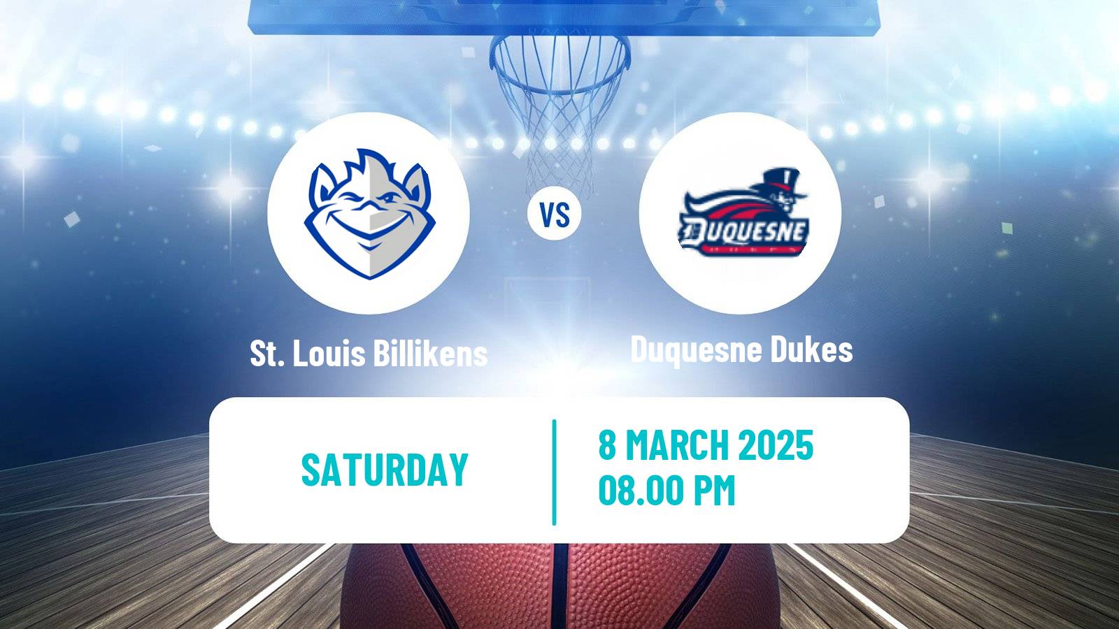 Basketball NCAA College Basketball St. Louis Billikens - Duquesne Dukes