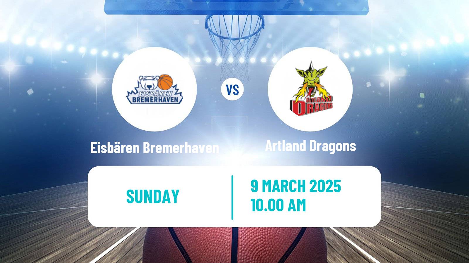 Basketball German Pro A Basketball Eisbären Bremerhaven - Artland Dragons