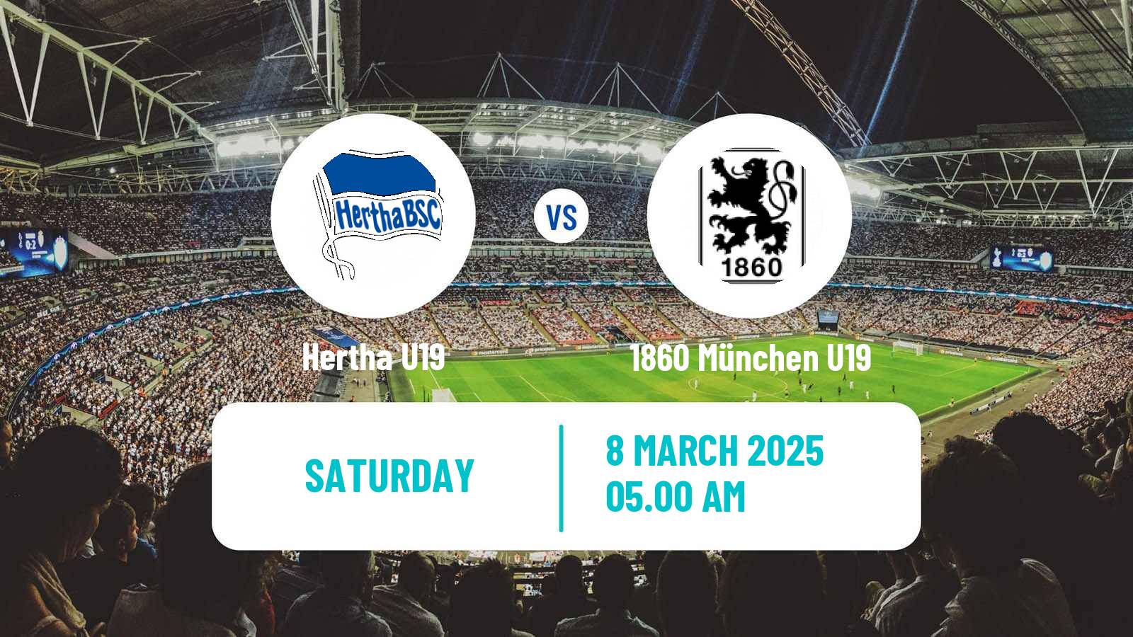 Soccer German DFB Youth League Hertha U19 - 1860 München U19