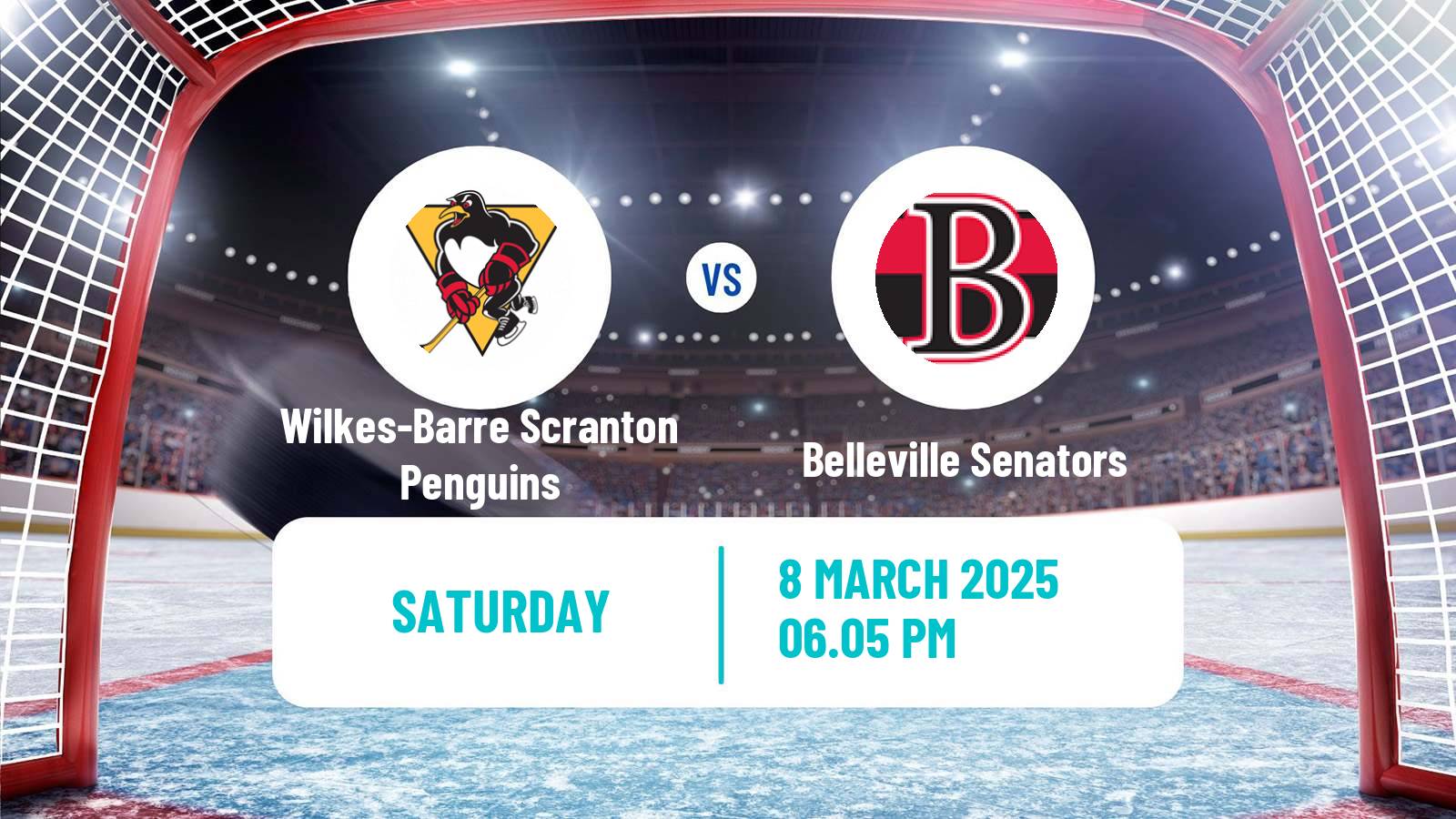 Hockey AHL Wilkes-Barre Scranton Penguins - Belleville Senators