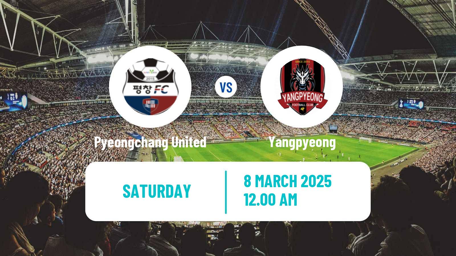 Soccer South Korean Cup Pyeongchang United - Yangpyeong