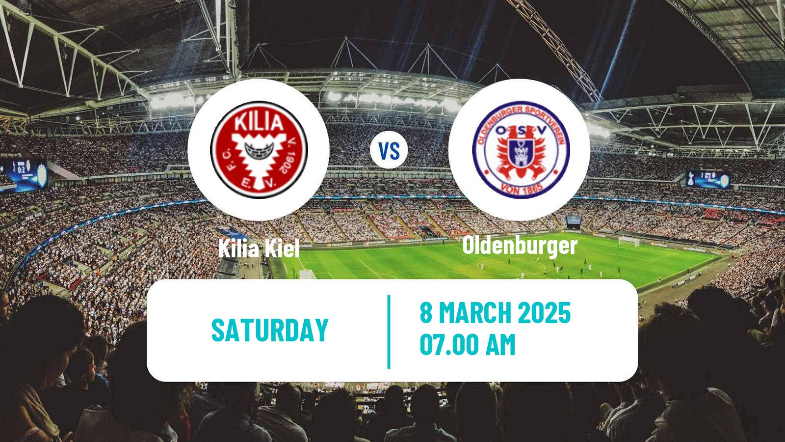 Soccer German Oberliga Schleswig-Holstein Kilia Kiel - Oldenburger