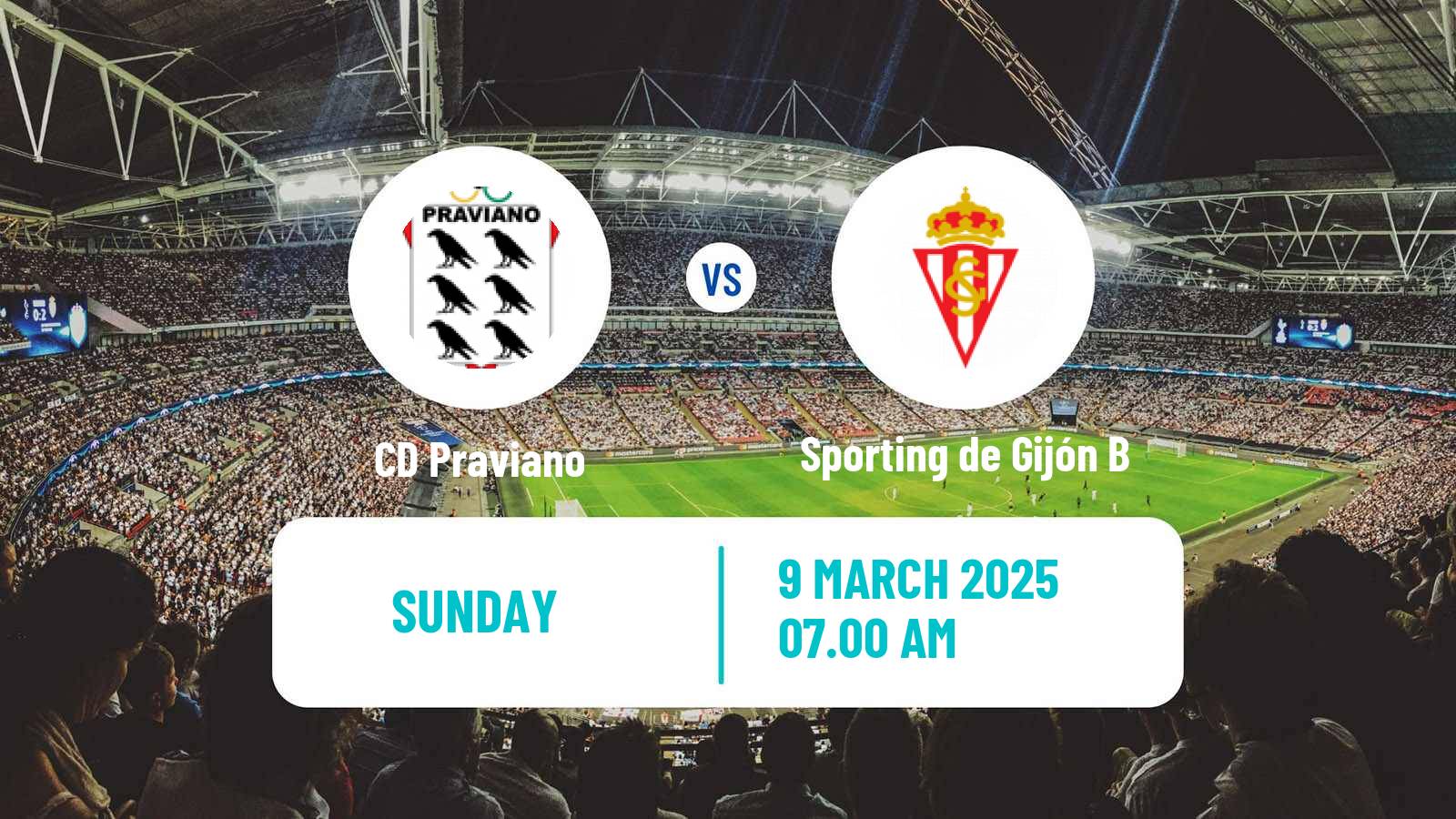 Football Spanish Tercera RFEF - Group 2 Praviano - Sporting de Gijón B