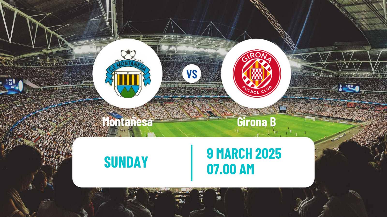 Soccer Spanish Tercera RFEF - Group 5 Montañesa - Girona B